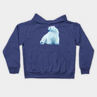 Geometric polar bear Kids Hoodie